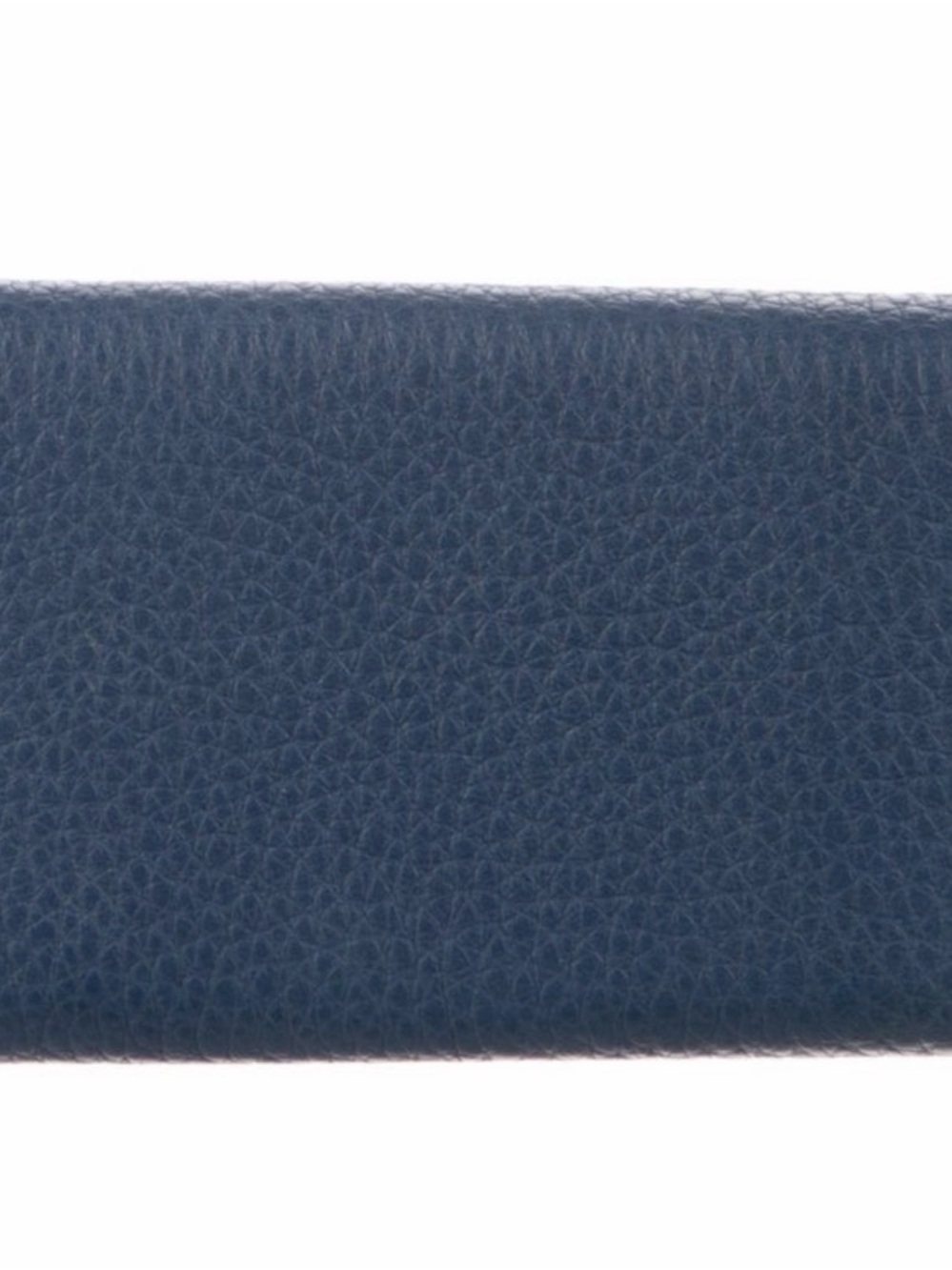 Prada Navy Vitello Grain Leather Key Case with Gold Hardware - Picture 3 of 5